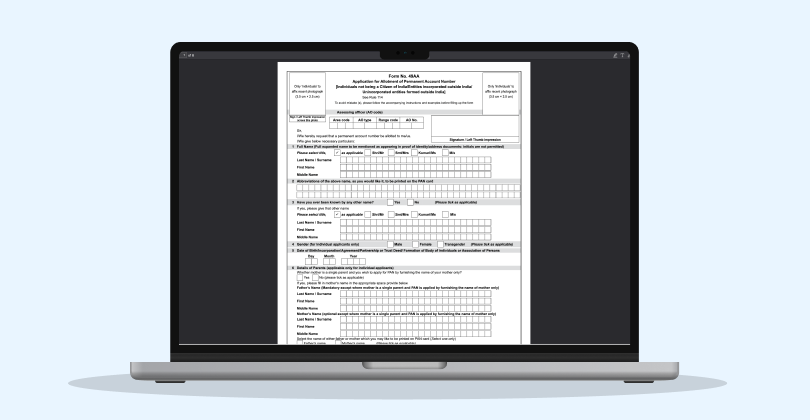 Form No. 49AA - PAN Application Form