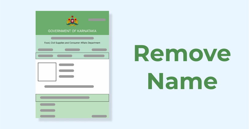 How to Remove Name from Existing Ration Card